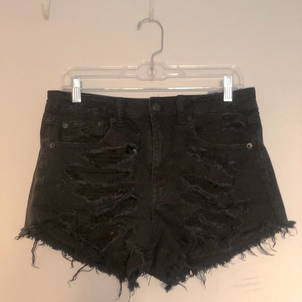 AE denim shorts